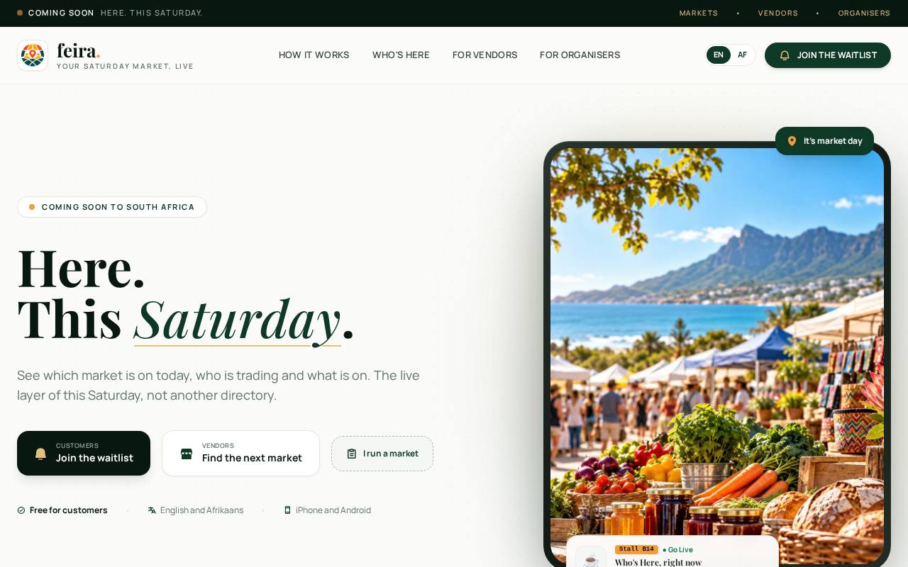 Screenshot of Feira