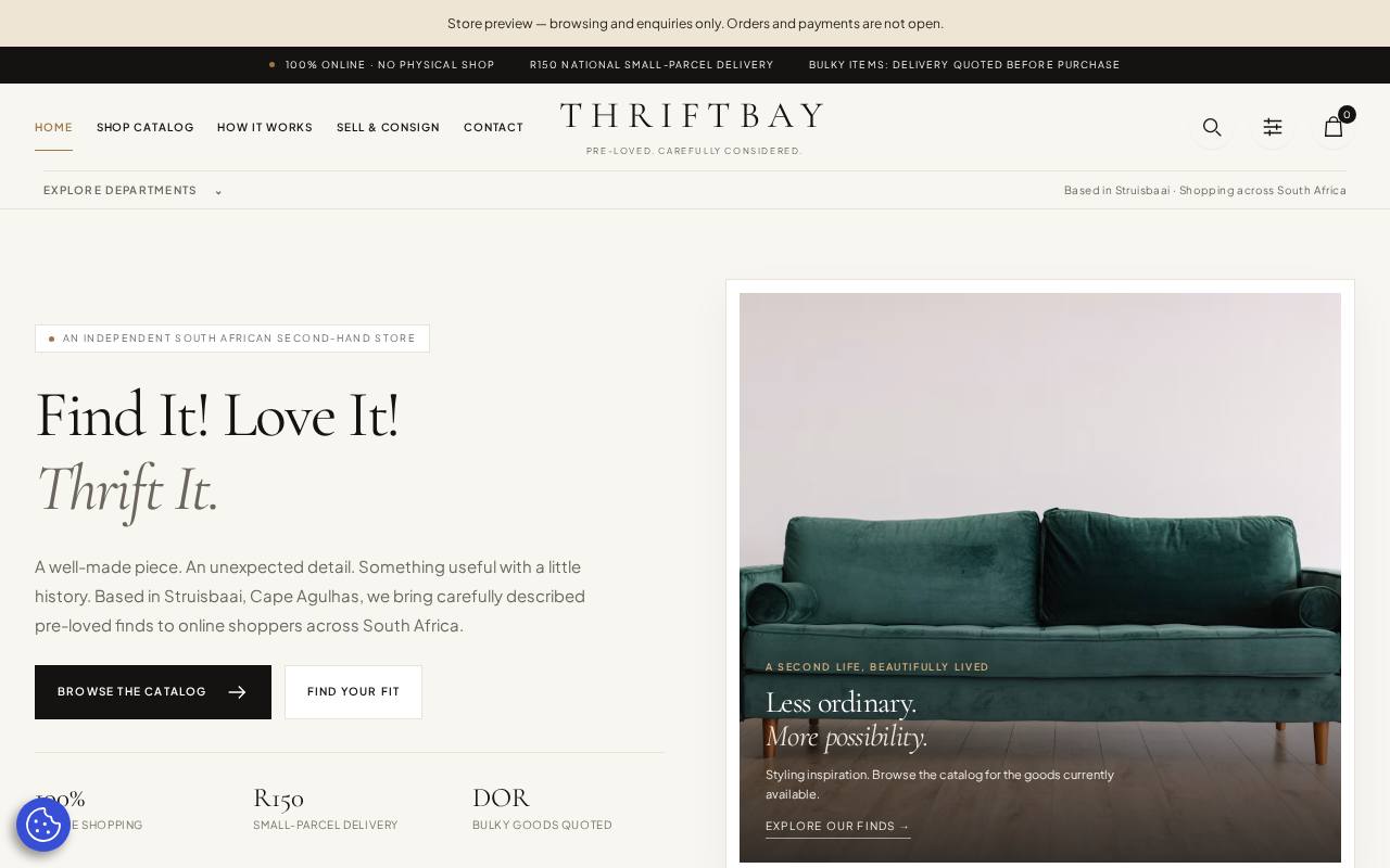 Screenshot of Thriftbay