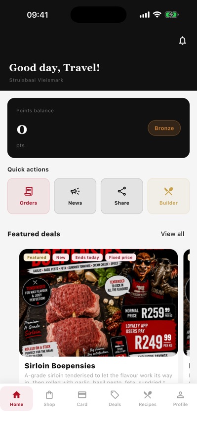 Struisbaai Vleismark app screenshot